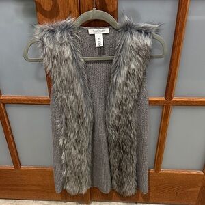 White House Black Market Soft Gray Knit Vest​